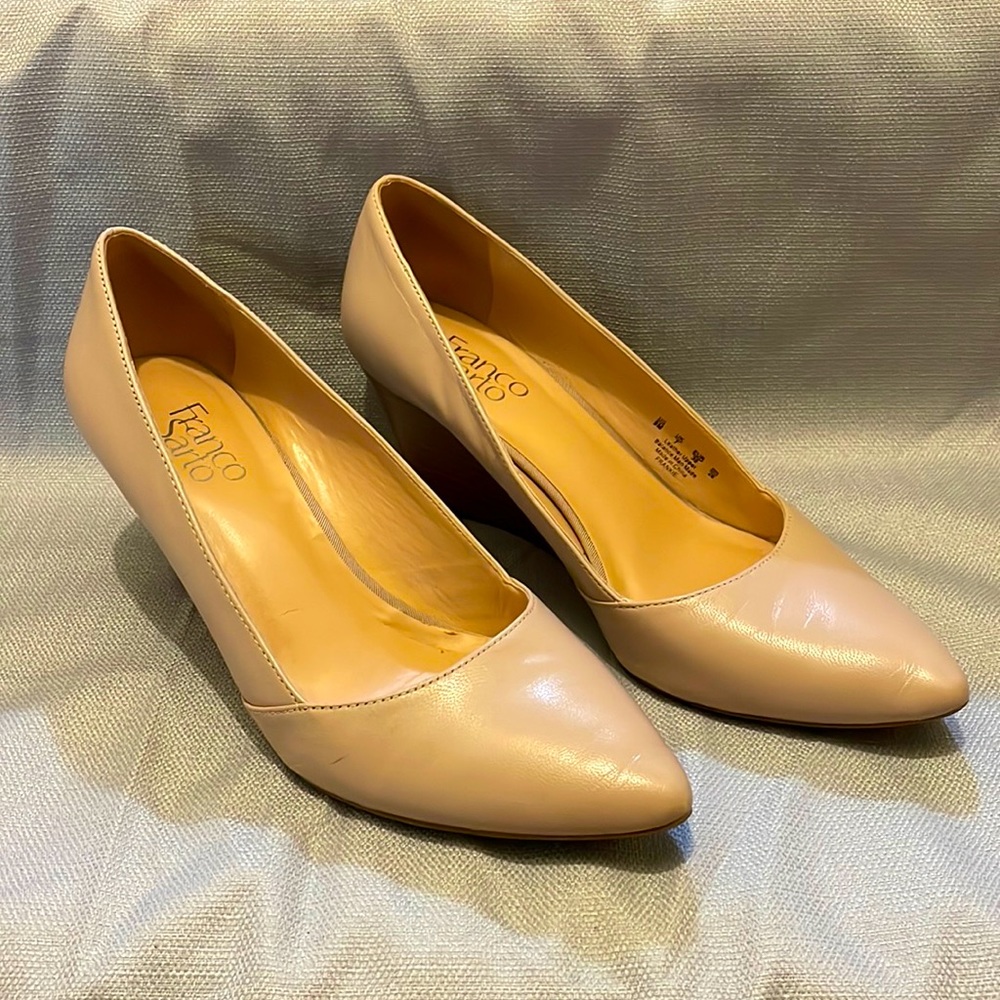 Frankie by Franco Sarto Wedges - Blush Pink